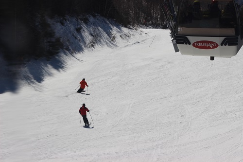 Two Skiers on the slope