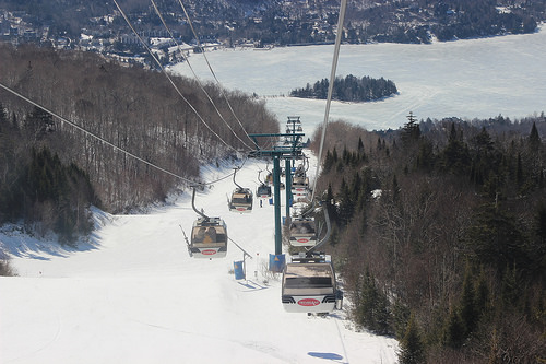 View from the lift